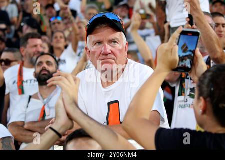 Venedig, Italien. 30. August 2024. Duncan Niederauer Venezias Präsident während des Fußballspiels der Serie A zwischen Venezia und Turin im Pier Luigi Penzo Stadion in Venedig, Norditalien - Freitag, 30. August 2024. Sport - Fußball . (Foto: Paola Garbuio/Lapresse) Credit: LaPresse/Alamy Live News Stockfoto