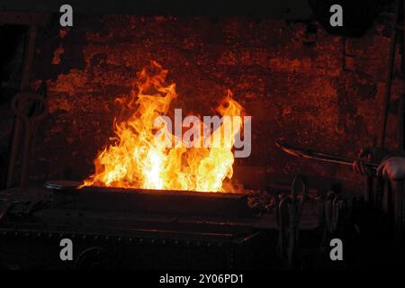 In der Schmiede Stockfoto