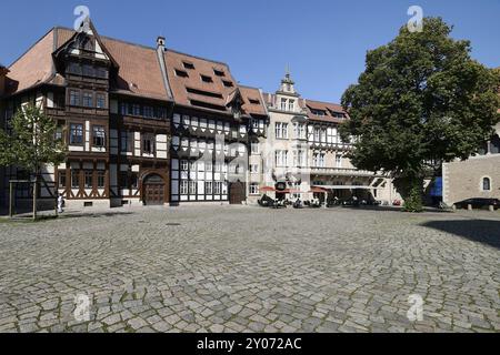 Burgplatz mit von Veltheimsches Haus und Huneborstelsches Haus, Braunschweig, Niedersachsen, Deutschland, Europa Stockfoto