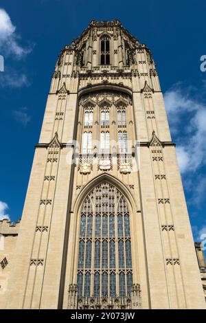 Bristol University, das Testament-Gedenkgebäude oben auf der Park Street Bristol UK Stockfoto