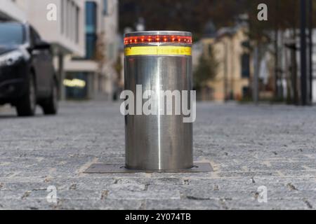 Straßenpfoller, Bergen, Norwegen, Skandinavien, Europa Stockfoto