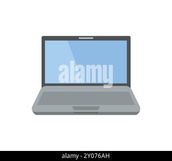 Laptop-Symbol mit Vektor auf weißem Hintergrund Stockfoto