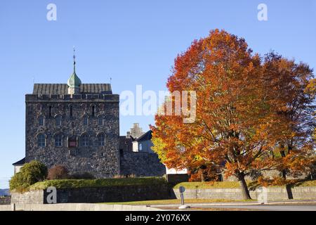 Rosenkrantz Turm, Festung und Wohnturm, Bergen, Norwegen, Skandinavien, Europa Stockfoto