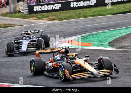 Monza, Italien. September 2024. Oscar Piastri (aus) McLaren MCL38. 01.09.2024. Formel-1-Weltmeisterschaft, Rd 16, Grand Prix Von Italien, Monza, Italien, Wettkampftag. Das Foto sollte lauten: XPB/Alamy Live News. Stockfoto