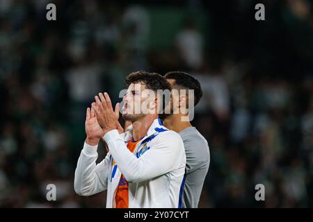 ZE Pedro während des Spiels der Liga Portugal zwischen den Teams des Sporting CP und des FC Porto im Estadio Jose Alvalade (Maciej Rogowski) Stockfoto