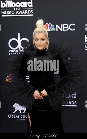 Bebe Rexha bei den Billboard Music Awards 2018, die am 20. Mai 2018 in der MGM Grand Garden Arena in Las Vegas, USA, stattfanden Stockfoto