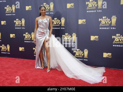 Tiffany Haddish bei den MTV Movie and TV Awards 2018, die am 16. Juni 2018 im Barker Hangar in Santa Monica, USA, stattfanden Stockfoto