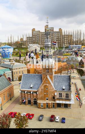 Haag, Niederlande, 8. April 2016: Madurodam, Holland Miniaturpark und Touristenattraktion in den Haag, Niederlande Stockfoto