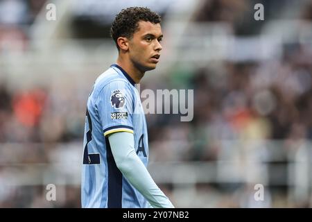 Newcastle, Großbritannien. September 2024. Brennan Johnson of Tottenham Hotspur während des Premier League-Spiels Newcastle United gegen Tottenham Hotspur im St. James's Park, Newcastle, Vereinigtes Königreich, 1. September 2024 (Foto: Mark Cosgrove/News Images) in Newcastle, Vereinigtes Königreich am 1. September 2024. (Foto: Mark Cosgrove/News Images/SIPA USA) Credit: SIPA USA/Alamy Live News Stockfoto