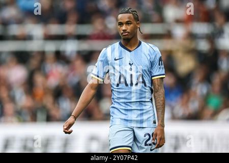 Newcastle, Großbritannien. September 2024. Wilson Odobert von Tottenham Hotspur während des Premier League-Spiels Newcastle United gegen Tottenham Hotspur im St. James's Park, Newcastle, Vereinigtes Königreich, 1. September 2024 (Foto: Mark Cosgrove/News Images) in Newcastle, Vereinigtes Königreich am 1. September 2024. (Foto: Mark Cosgrove/News Images/SIPA USA) Credit: SIPA USA/Alamy Live News Stockfoto