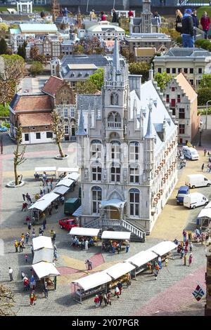 Haag, Niederlande, 8. April 2016: Madurodam, Holland Miniaturpark und Touristenattraktion in den Haag, Niederlande Stockfoto