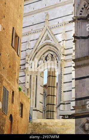 Details Zur Kathedrale Von Siena, Details Zur Kathedrale Von Siena 01 Stockfoto