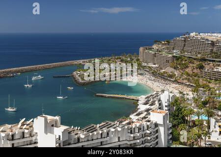 Anfi del Mar, Playa de la Verga, Arguineguin, Gran Canaria, Kanarische Inseln, Spanien, Anfi del Mar, Playa de la Verga, Gran Canaria, Kanarische Inseln, Spai Stockfoto