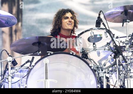 Danny Wagner von Greta Van Fleet tritt live in Oslo auf Stockfoto