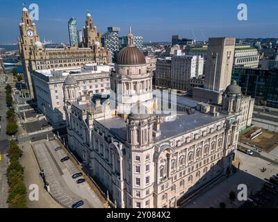 Das Royal Liver Building in Liverpool, England Stockfoto