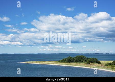 Landzunge an der dänischen Ostseeküste bei Gedser Stockfoto