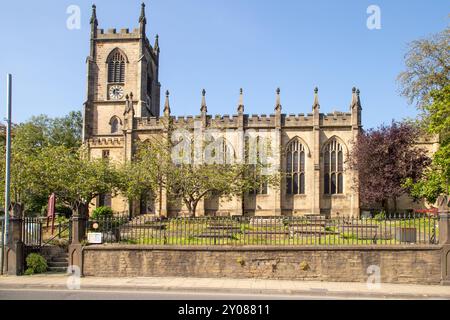 Christ Church in der West Yorkshire Marktstadt Sowerby Bridge im Calder Valley West Yorkshire Stockfoto