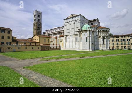 Lucca Kathedrale, Lucca Kathedrale 01 Stockfoto