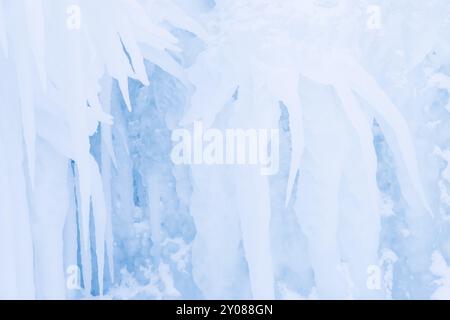 Eisstrukturen am Tornetraesk-See, Norrbotten, Lappland, Schweden, Januar 2014, Europa Stockfoto