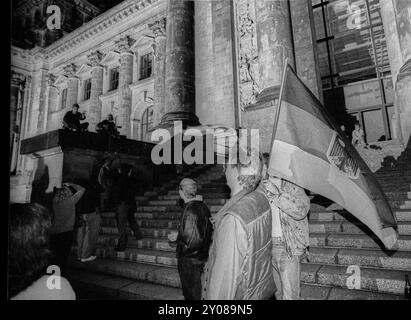 Deutschland, Berlin, 22. Juni 1991, wird die Hauptstadtentscheidung (für Berlin) im Reichstag, Europa, gefeiert Stockfoto