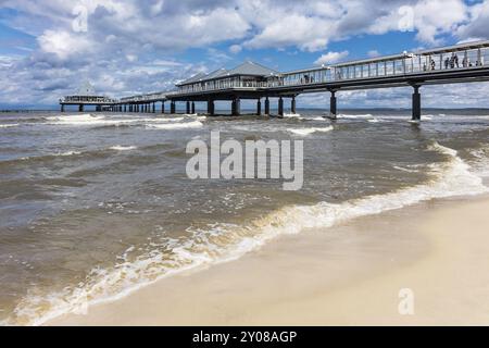 Der Pier in Heringsdorf auf der Insel Usedom Stockfoto