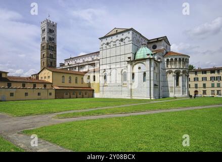 Lucca Kathedrale, Lucca Kathedrale 01 Stockfoto