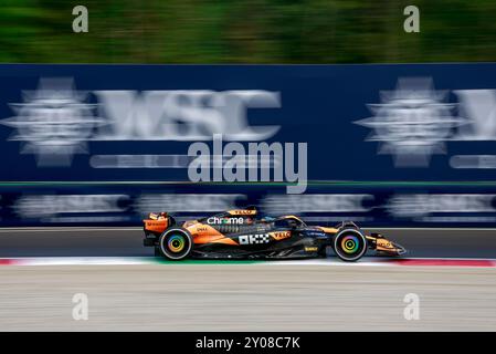 Monza, Italien. September 2024. #81 Oscar Piastri (aus, McLaren Formel-1-Team), F1 Grand Prix von Italien beim Autodromo Nazionale Monza am 1. September 2024 in Monza, Italien. (Foto von HOCH ZWEI) Credit: dpa/Alamy Live News Stockfoto