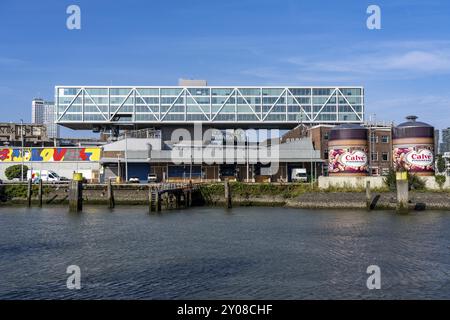 Das Gelände der ehemaligen Margarinefabrik und Hauptquartier von Unilever im Stadtteil Feijenoord, wo ein neuer Stadtteil mit bis zu 200 Wohnungen i entstand Stockfoto