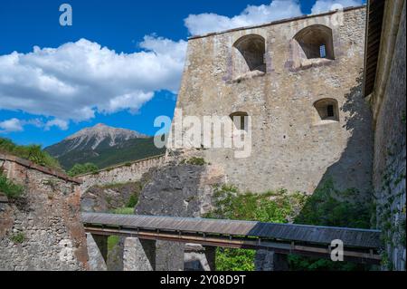 die zitadelle von Briancon wurde von Vauban in Frankreich erbaut Stockfoto