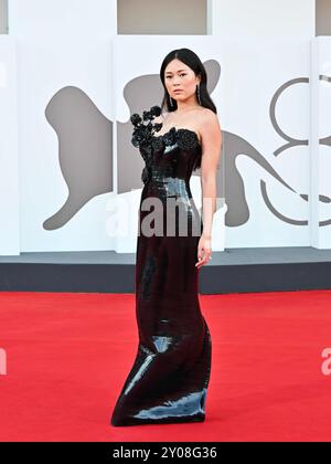 Venedig, 81. Venedig Filmfestival 2024 - 6. Abend. Roter Teppich des Films „Ich bin noch hier“ (Ainda Estou Aqui). Auf dem Foto Olivia Yang Credit: Independent Photo Agency Srl/Alamy Live News Stockfoto