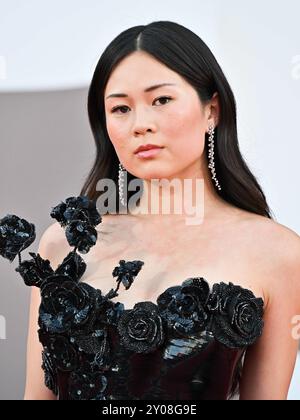 Venedig, 81. Venedig Filmfestival 2024 - 6. Abend. Roter Teppich des Films „Ich bin noch hier“ (Ainda Estou Aqui). Auf dem Foto Olivia Yang Credit: Independent Photo Agency Srl/Alamy Live News Stockfoto