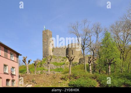 Schloss Stolpen in Sachsen, im Frühjahr Stockfoto