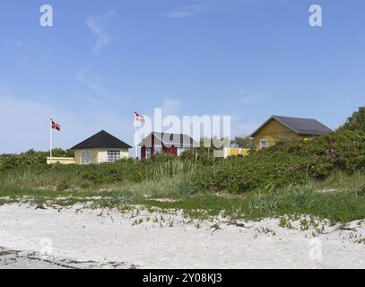 Strandhütten Stockfoto