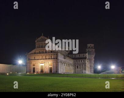 Nacht Der Kathedrale Von Pisa, Nacht Der Kathedrale Von Pisa 02 Stockfoto