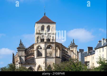 Die Kirche Saint-Etienne-le-Vieux in Caen, Frankreich Stockfoto