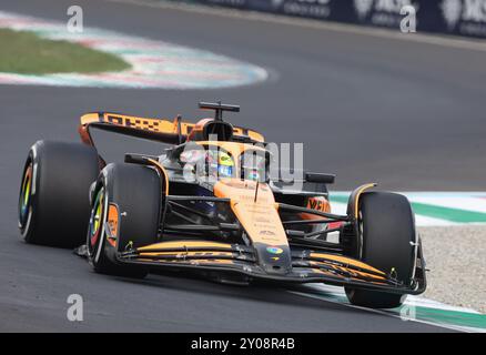 Monza, Italien. September 2024. Monza- F1 Grand Prix Italien 2024&#XA;Formel 1 &#XA;Monza Formel 1 Rennen 2024&#XA;81 Oscar Piastri Team McLaren F1 Credit: Independent Photo Agency Srl/Alamy Live News Stockfoto