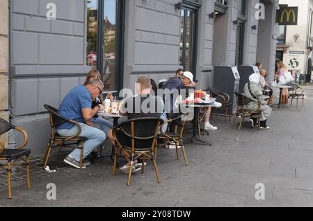 Kopenhagen/Dänemark/01 September 2024/ McDonalds McCafe in danis Hauptstadt. Foto. Bilder von Francis Joseph Dean/Dean sind nicht für kommerzielle Zwecke bestimmt Stockfoto