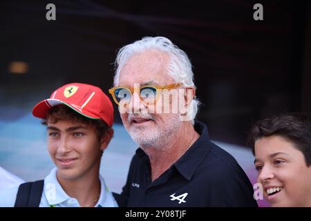 Flavio Briatore, ITA, Formel-1-Weltmeisterschaft, großer Preis Italiens, Autodromo Nazionale Monza, Renntag, 01.09.2024 Foto: Eibner-Pressefoto/Annika Graf Stockfoto