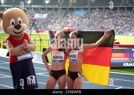 01. September 2024, Berlin, Deutschland, Leichtathletik, ISTAF Outdoor Berlin, leichtathletik-Treffen am 1. September 2024 im Olympiastadion in Berlin, Credit: Felix Wolf/ Alamy Live News Stockfoto