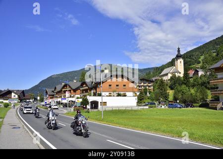 Österreichisches Alptal Bad Kleinkirchheim. Bad Kleinkirchheim in Kärnten, Österreich, Europa Stockfoto