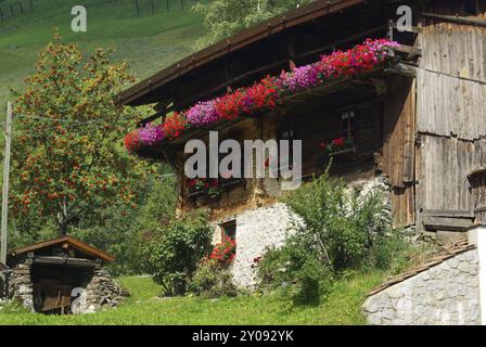 Almhütte, Chalet Stockfoto