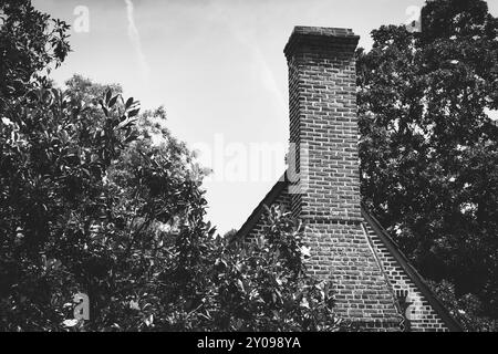 Das 1719 erbaute Adam Thoroughgood House aus der Kolonialzeit steht im National Register of Historic Places in Virginia Beach. Stockfoto