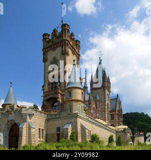 Europa, Deutschland, Nordrhein-Westfalen, Königswinter im Naturpark Siebengebirge, Schloss Drachenburg, Baujahr 1882, Königswinter, Norden Stockfoto