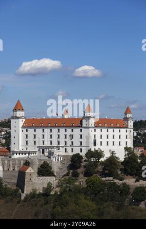 Schloss Bratislava (Bratislavsky Hrad) in der Slowakei, historisches Wahrzeichen der Stadt Stockfoto