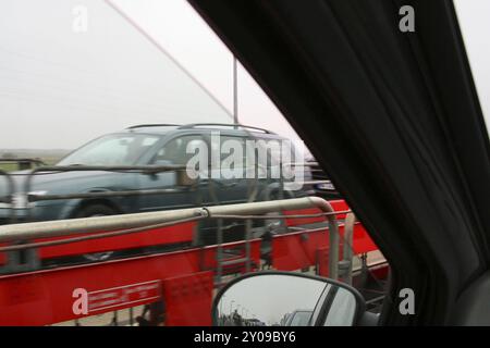 Reisen mit einem Motorsegel Stockfoto