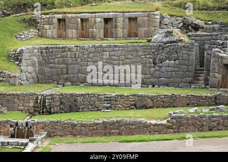 Tambomachay Wasserschutzgebiet der Inkas in Peru Stockfoto