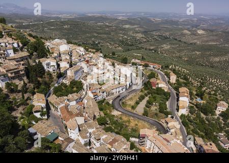 Castillo de La Iruela, origenes Almohade, construido sobre cimientos pre-bereberes, La Iruela, Valle del Guadalquivir, Parque Natural Sierras de Cazorla Stockfoto