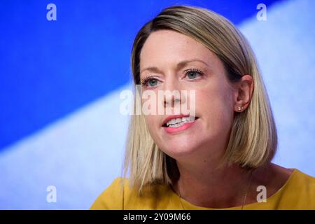 Edinburgh Schottland, Vereinigtes Königreich 1. September 2024. Jenny Gilruth MSP auf der SNP 90th Annual National Conference 2024 im Edinburgh International Conference Centre. Credit sst/alamy Live News Stockfoto