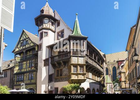 Maison Pfister in der Altstadt, Colmar, Elsass, Unterrhein, Frankreich, Europa Stockfoto