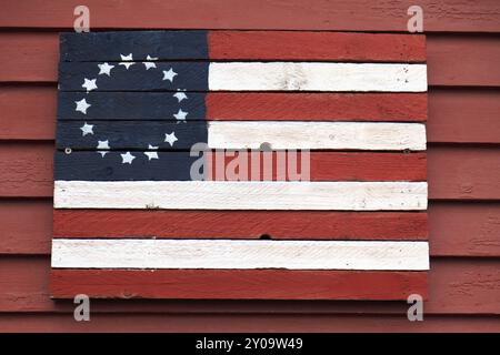 Betsy Ross Flagge die erste amerikanische Flagge um 1776 Stockfoto